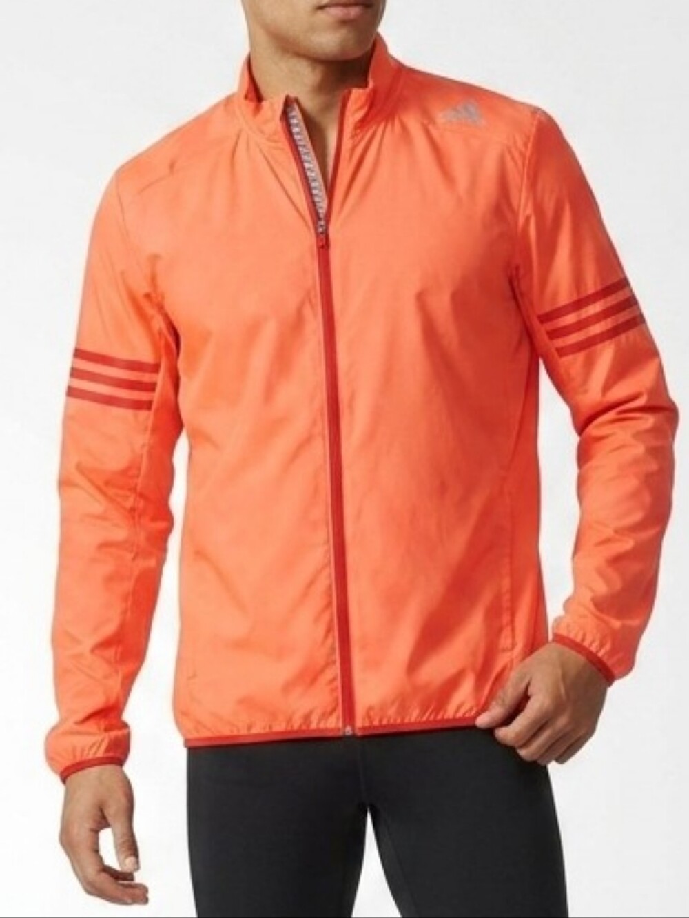 Adidas Response Windbreaker Wind Running Men's Jacket Orange Small
